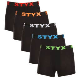 5PACK bokserki męskie Styx sportowe elastyczne czarne (5G9602)