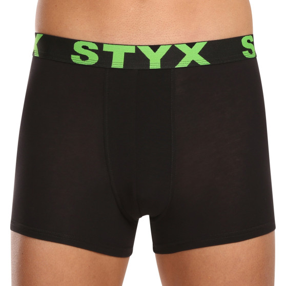 5PACK bokserki męskie Styx sportowe elastyczne czarne (5G9602)