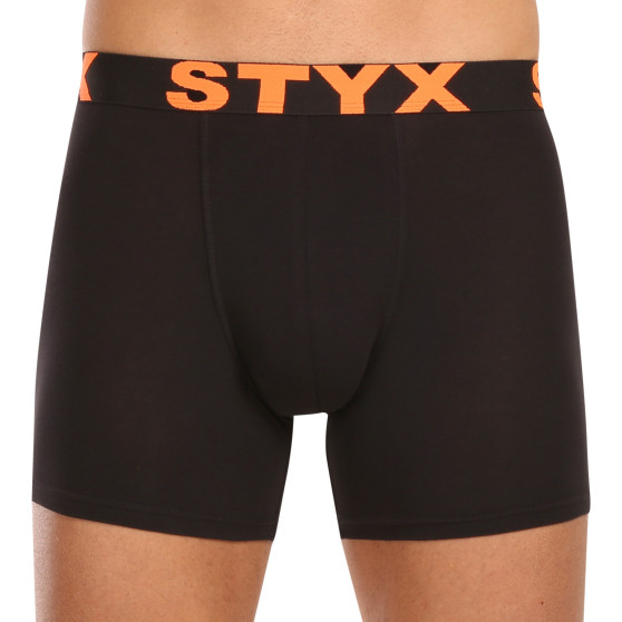 5PACK bokserki męskie Styx długie sportowe elastyczne czarne (5U9602)