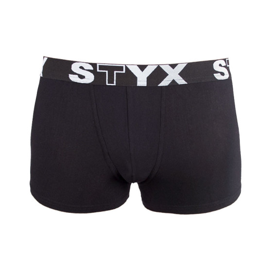 3PACK Bokserki dziecięce Styx sportowe elastyczne czarne (3GJ960)