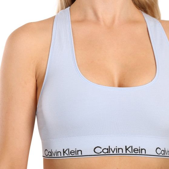 Biustonosz damski Calvin Klein ponadwymiarowy niebieski (QF7317E-CJP)