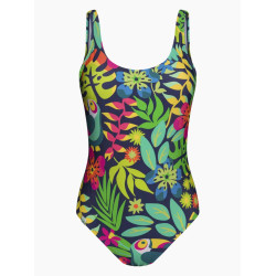 Wesoły damski jednoczęściowy strój kąpielowy Dedoles Tukan w dżungli (D-F-BW-SW-OPS-C-1587)