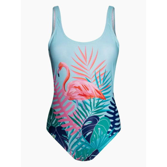 Wesoły damski jednoczęściowy strój kąpielowy Dedoles Wild Flamingo (D-W-SCL-S-OPS-C-1212)