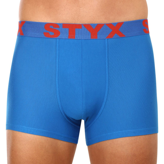 3PACK bokserki męskie Styx sportowe elastyczne niebieskie (3G1167)