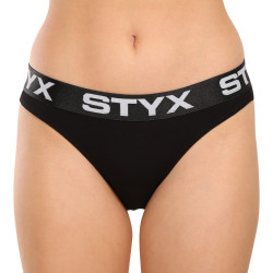 Majtki damskie Styx sportowe elastyczne czarne (IK960)