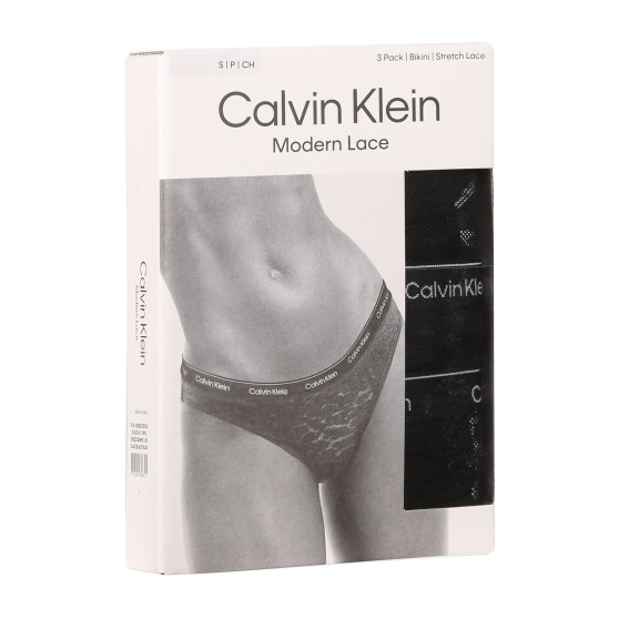 3PACK majtki damskie Calvin Klein czarny (QD5069E-UB1)