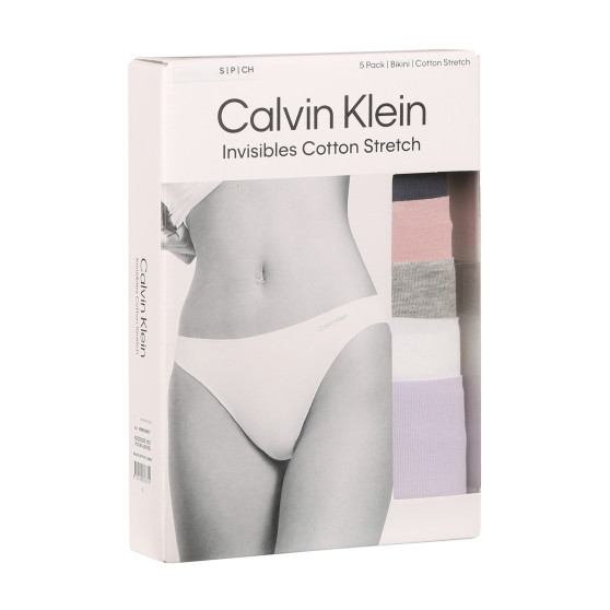 5PACK majtki damskie Calvin Klein wielokolorowe (QD5205E-NOZ)