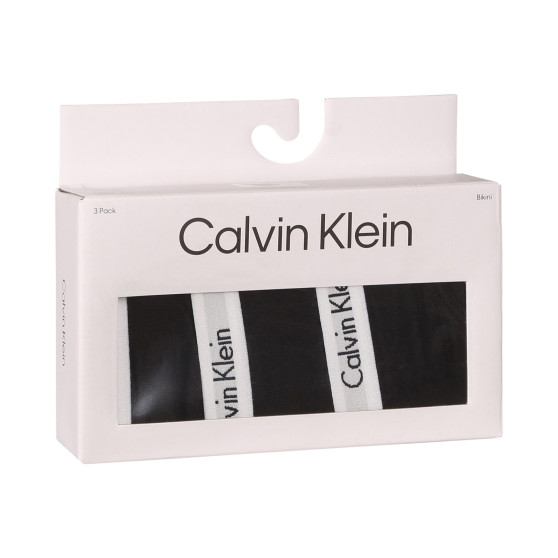 3PACK majtki damskie Calvin Klein czarny (QD3588E-001)