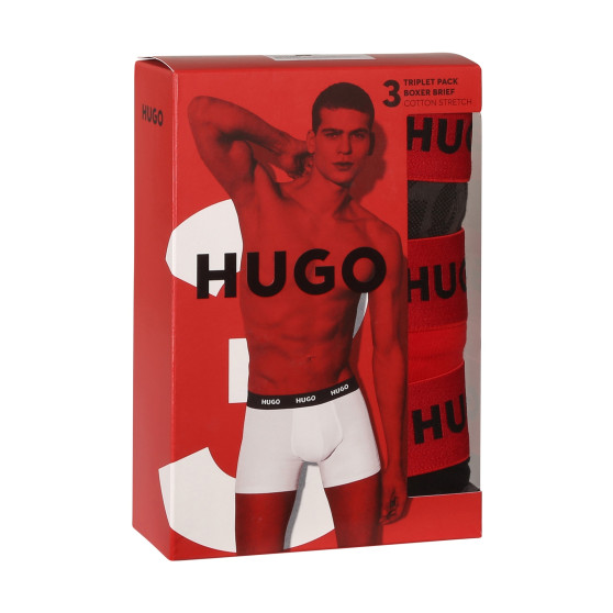 3PACK bokserki męskie HUGO wielokolorowe (50510192 025)