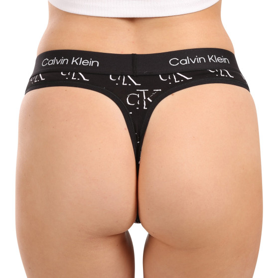 Stringi damskie Calvin Klein czarny (QF7221E-LOC)