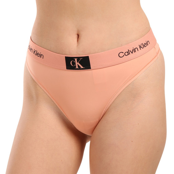 Stringi damskie Calvin Klein różowe (QF7248E-LN3)
