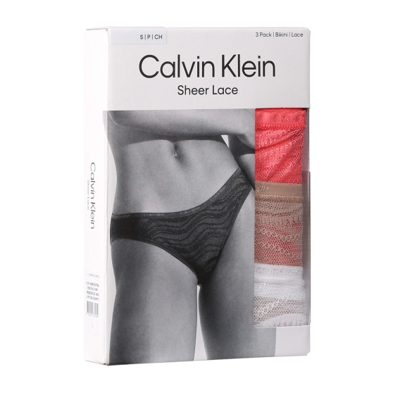 3PACK majtki damskie Calvin Klein wielokolorowe (QD5203E-NOX)