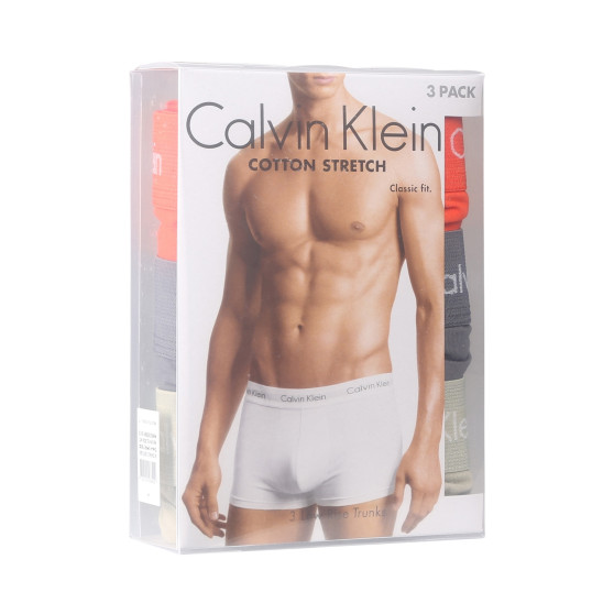 3PACK bokserki męskie Calvin Klein wielokolorowe (U2664G-MWQ)