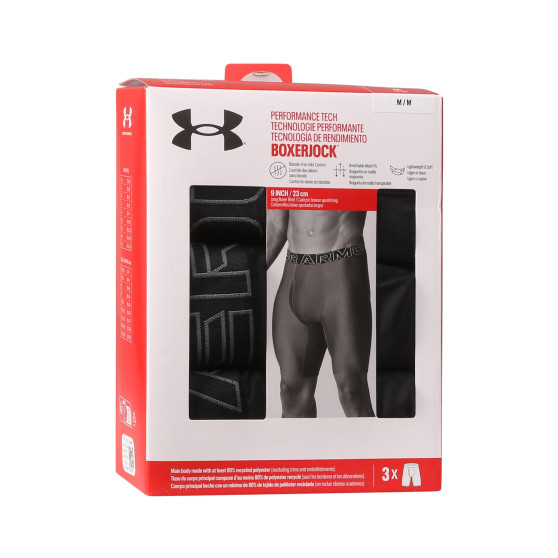 3PACK bokserki męskie Under Armour czarny (1383880 001)