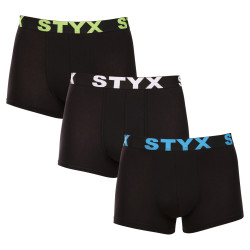 3PACK bokserki męskie Styx sportowe elastyczne wielokolorowe (G9606162)