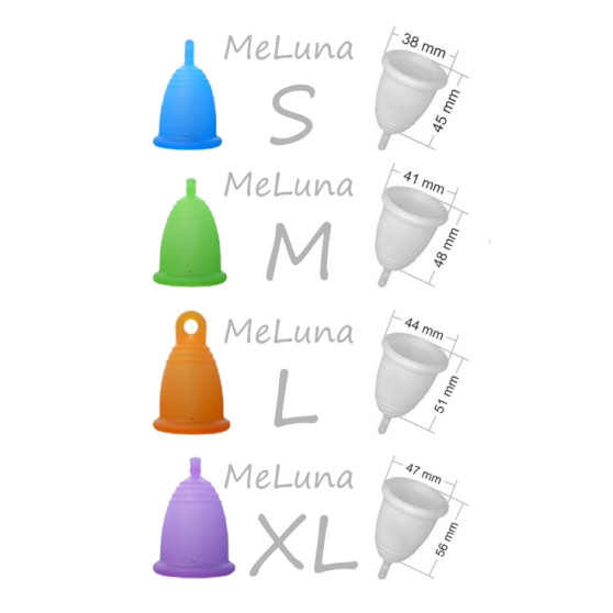 Kubeczek menstruacyjny Me Luna Soft XL z kulką różowy (MELU004)