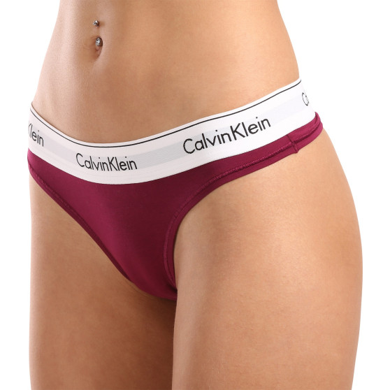 Stringi damskie Calvin Klein fioletowy (F3786E-VGP)