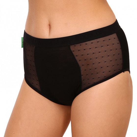 Bodylok Majtki menstruacyjne Bamboo Hi-Waist Black Medium Menstruacja (BD22044)