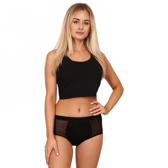 Bodylok Majtki menstruacyjne Bamboo Hi-Waist Black Medium Menstruacja (BD22044)