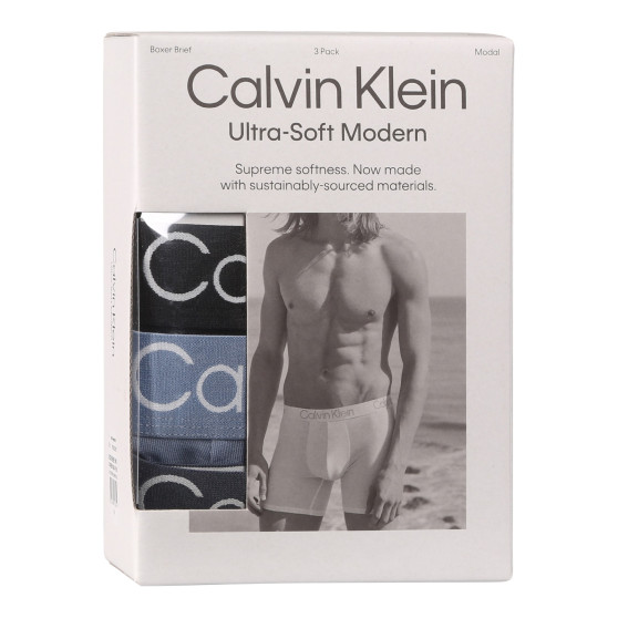 3PACK bokserki męskie Calvin Klein wielokolorowe (NB3188A-PU5)