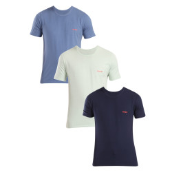 3PACK t-shirt męski HUGO wielokolorowy (50480088 983)