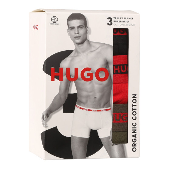 3PACK bokserki męskie HUGO wielokolorowe (50520475 971)