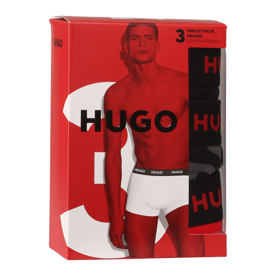 3PACK bokserki męskie HUGO wielokolorowe (50517894 974)