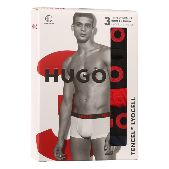 3PACK bokserki męskie HUGO wielokolorowe (50496723 982)