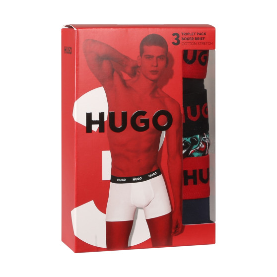 3PACK bokserki męskie HUGO wielokolorowe (50517887 979)