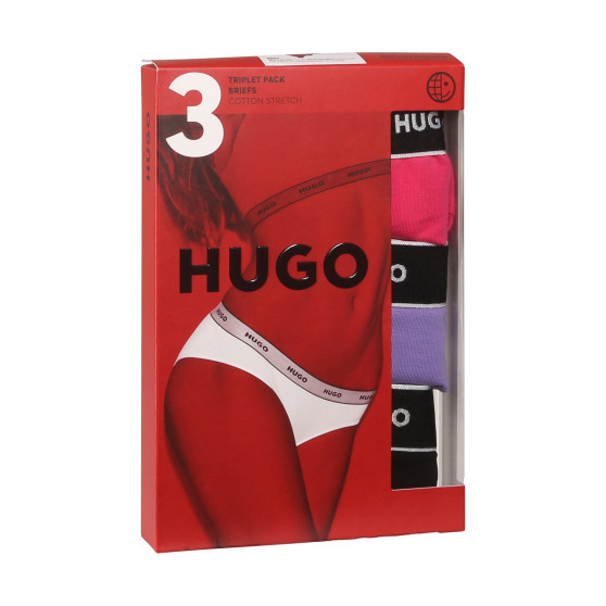 3PACK majtki damskie HUGO wielokolorowe (50480157 962)