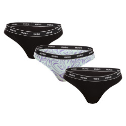 3PACK stringi damskie HUGO wielokolorowe (50480150 981)