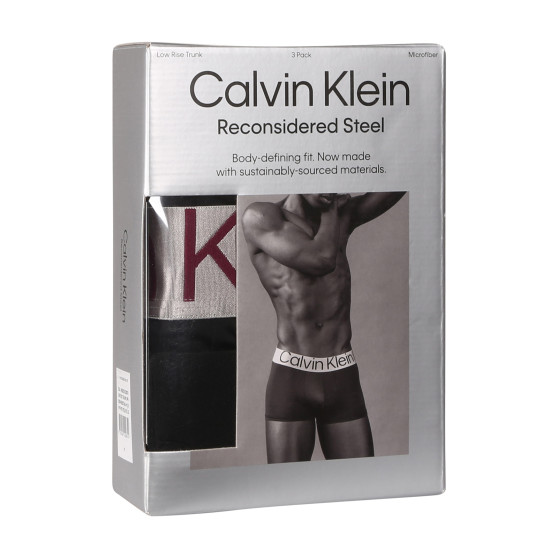 3PACK bokserki męskie Calvin Klein czarny (NB3074A-MJ3)