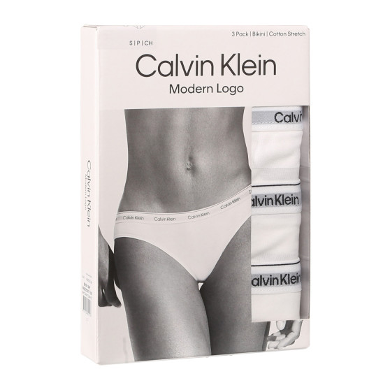 3PACK majtki damskie Calvin Klein biały (QD5207E-100)