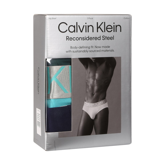 3PACK slipy męskie Calvin Klein wielokolorowe (NB3129A-NA9)