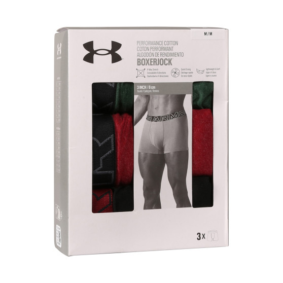 3PACK bokserki męskie Under Armour wielokolorowe (1383891 302)