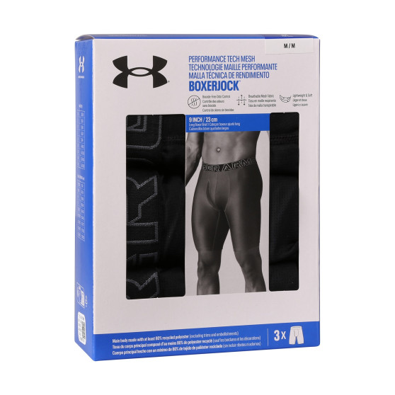 3PACK bokserki męskie Under Armour czarny (1383886 001)