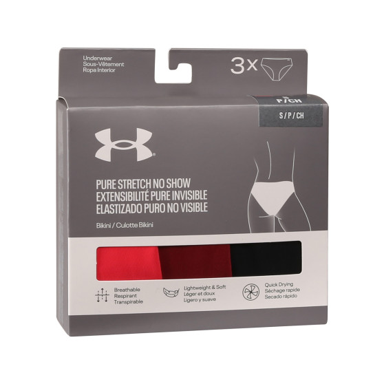 3PACK majtki damskie Under Armour wielokolorowe (1383897 713)