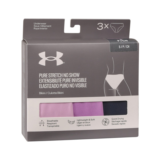 3PACK majtki damskie Under Armour wielokolorowe (1383898 572)