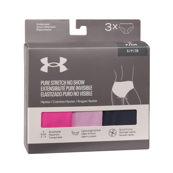 3PACK majtki damskie Under Armour wielokolorowe (1383895 652)