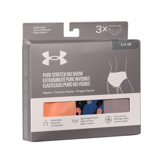 3PACK majtki damskie Under Armour wielokolorowe (1383896 432)