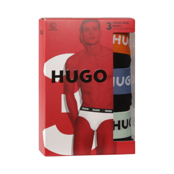 3PACK slipy męskie HUGO czarny (50517879 961)