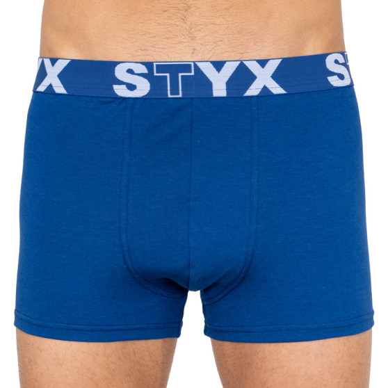 5PACK bokserki męskie Styx sportowe elastyczne ponadwymiarowy czarne (5R960)