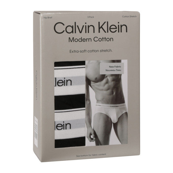 3PACK slipy męskie Calvin Klein czarny (NB3962A-UB1)