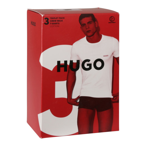 3PACK t-shirt męski HUGO wielokolorowy (50480088 966)