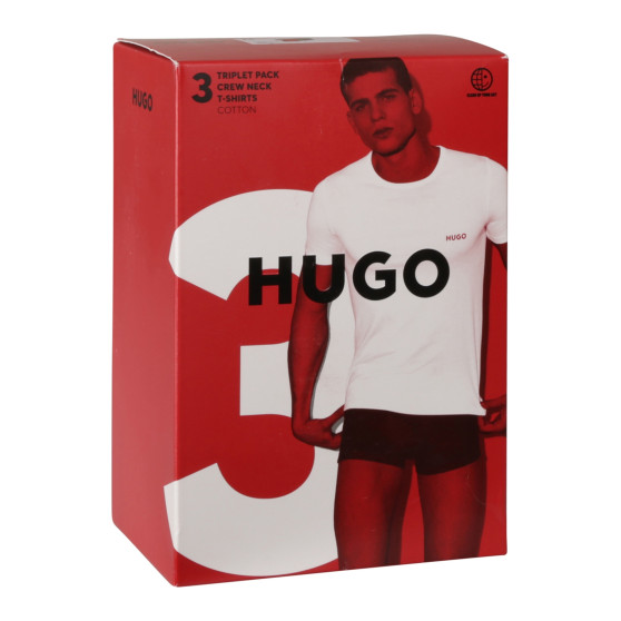 3PACK t-shirt męski HUGO wielokolorowy (50480088 985)