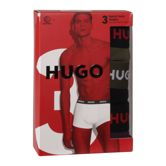 3PACK bokserki męskie HUGO wielokolorowe (50517878 987)