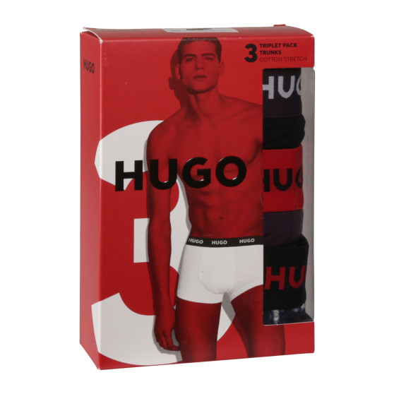 3PACK bokserki męskie HUGO wielokolorowe (50517894 982)