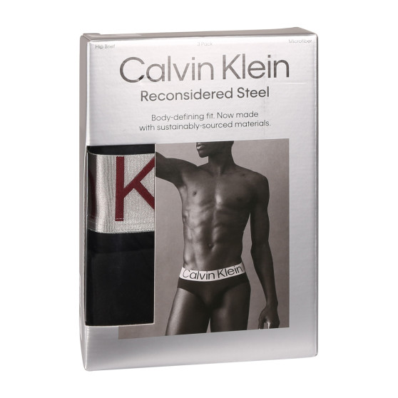 3PACK slipy męskie Calvin Klein czarny (NB3073A-Q09)