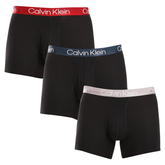 3PACK bokserki męskie Calvin Klein czarny (NB2971A-PZI)