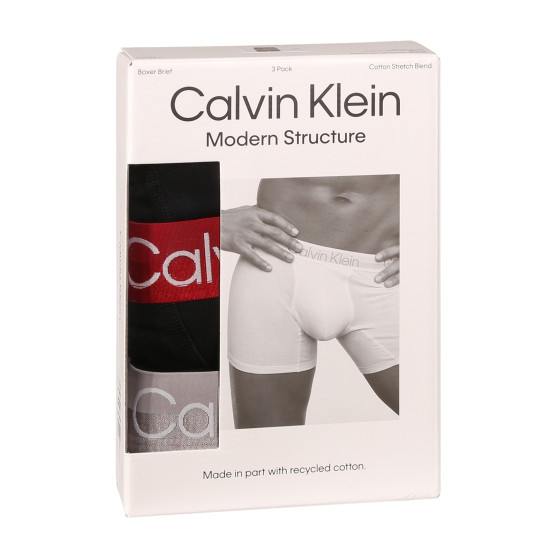 3PACK bokserki męskie Calvin Klein czarny (NB2971A-PZI)